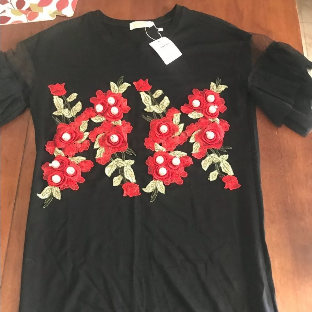 Yativi shirt black dress